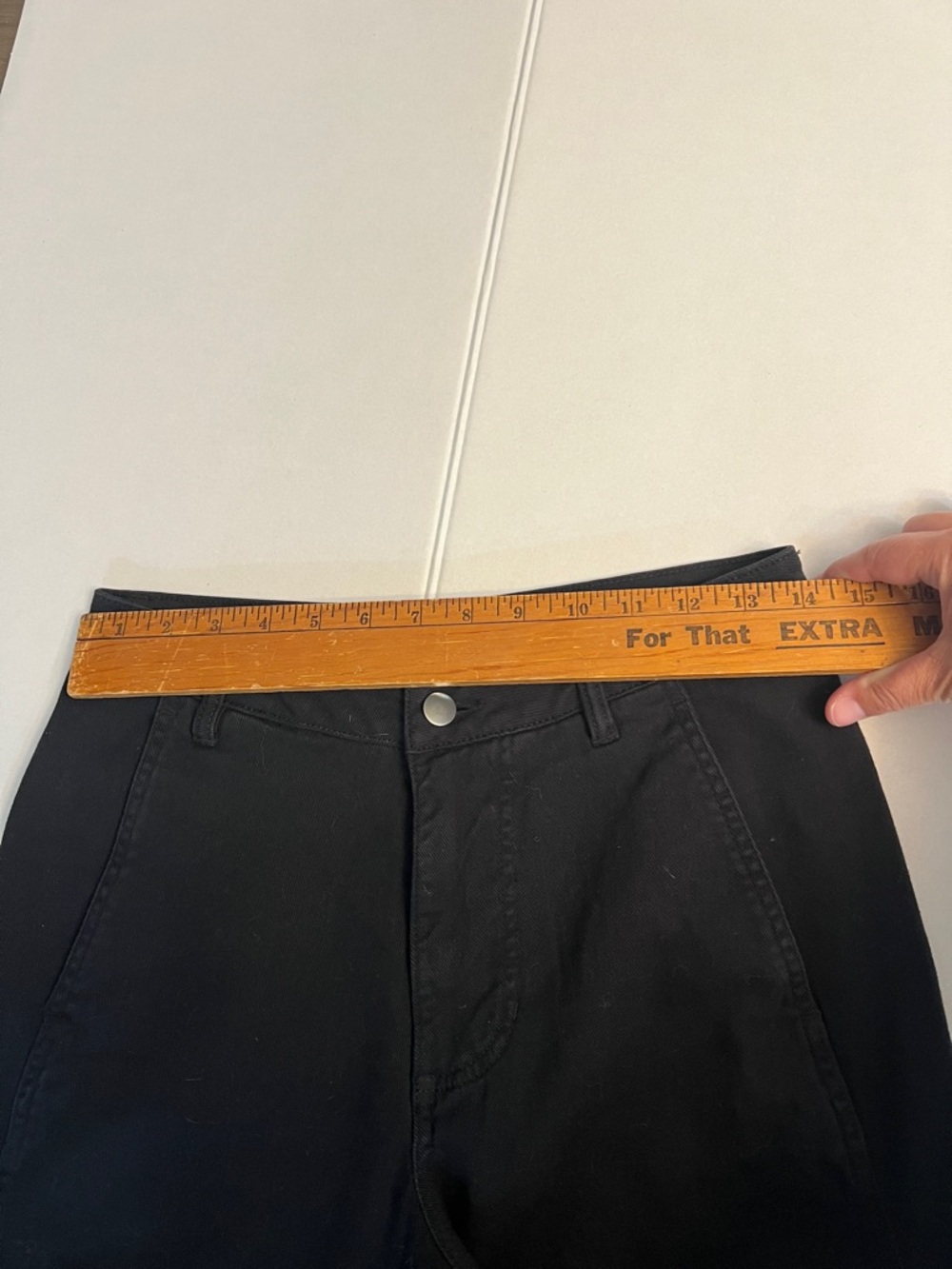 QUINCE ORGANIC COTTON TWILL BARREL PANTS BLACK SIZE 4 - Picture 13 of 16